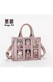 Sweet Rose Rococo Cat Portrait Small and Large Tote Bag(Limited Stock/5 Colours/Full Payment Without Shipping)
